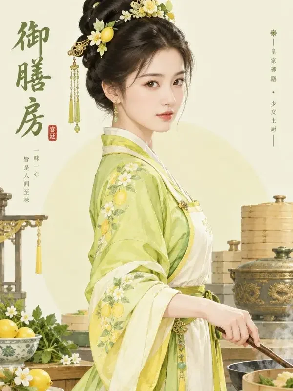 黄果短剧 短剧《小厨娘闯御膳房》封面 - 御膳房